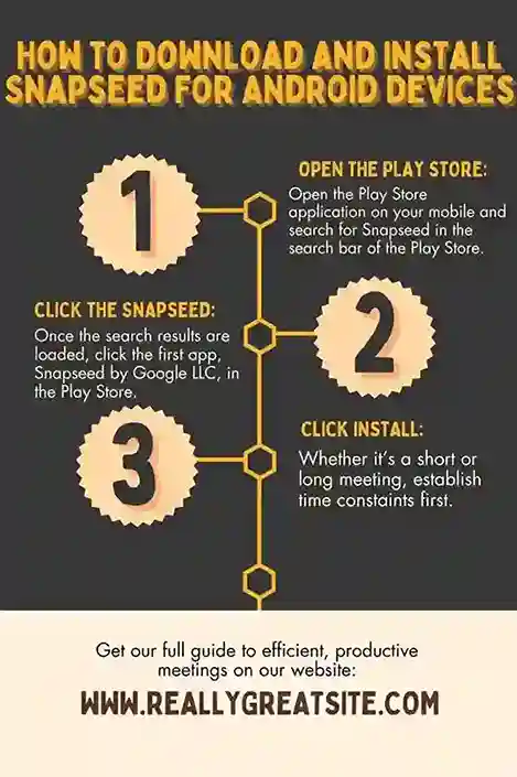 Snapseed Online Download the latest version App 8 how to Download Snapseed infographic